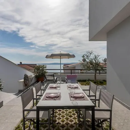 Holiday Home Lolina,Sea On A Palm! Heated Pool Trogir Exterior photo